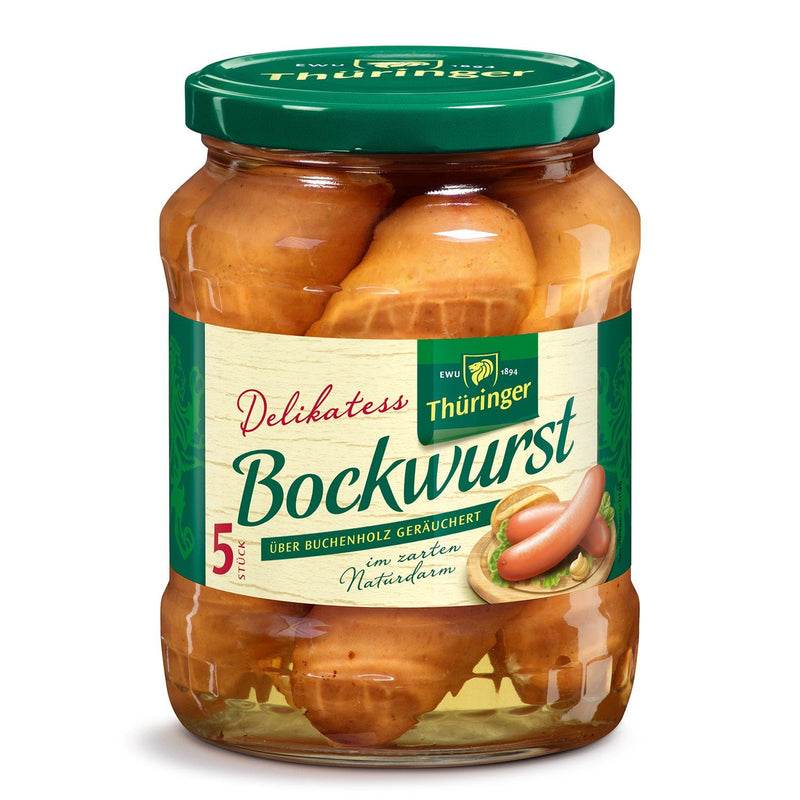 EWU Thür. Bockwurst 5 Stück, 650g - Ossiladen I Ostprodukte Versand