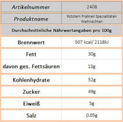 Feine Pralinen - Weihnachtsmotiv (Rotstern)