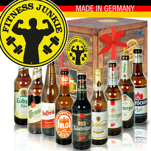 Fitness Junkie - Geschenkbox "Ostbiere" 9er Set - Ossiladen I Ostprodukte Versand