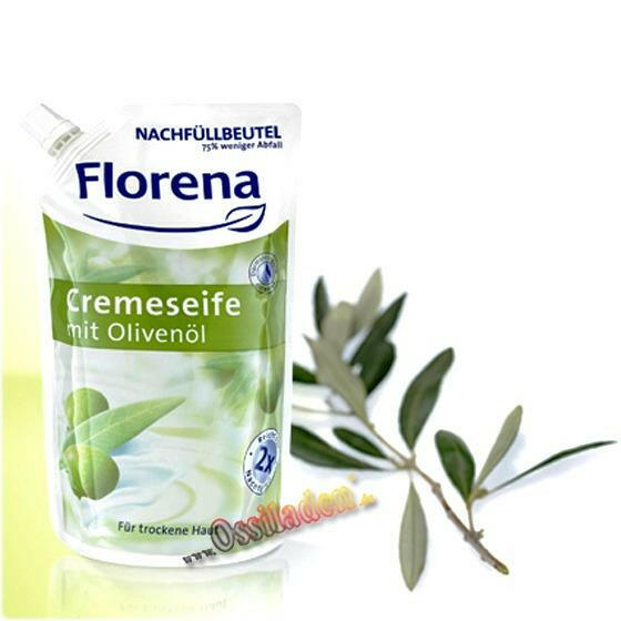 Florena Cremeseife im Nachfüllbeutel - mit Olivenöl, 500ml