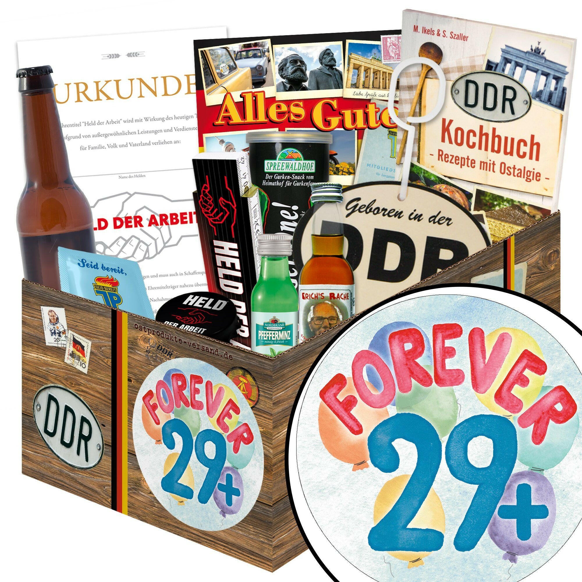 Forever 29+ - Geschenkset Ostpaket "Männer Box" - Ossiladen I Ostprodukte Versand