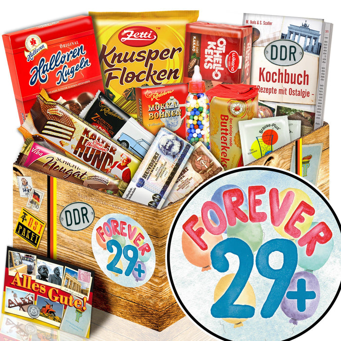Forever 29+ - Süßigkeiten Set DDR L - Ossiladen I Ostprodukte Versand