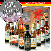 Frohe Ostern - Geschenkbox "Ostbiere" 9er Set - Ossiladen I Ostprodukte Versand