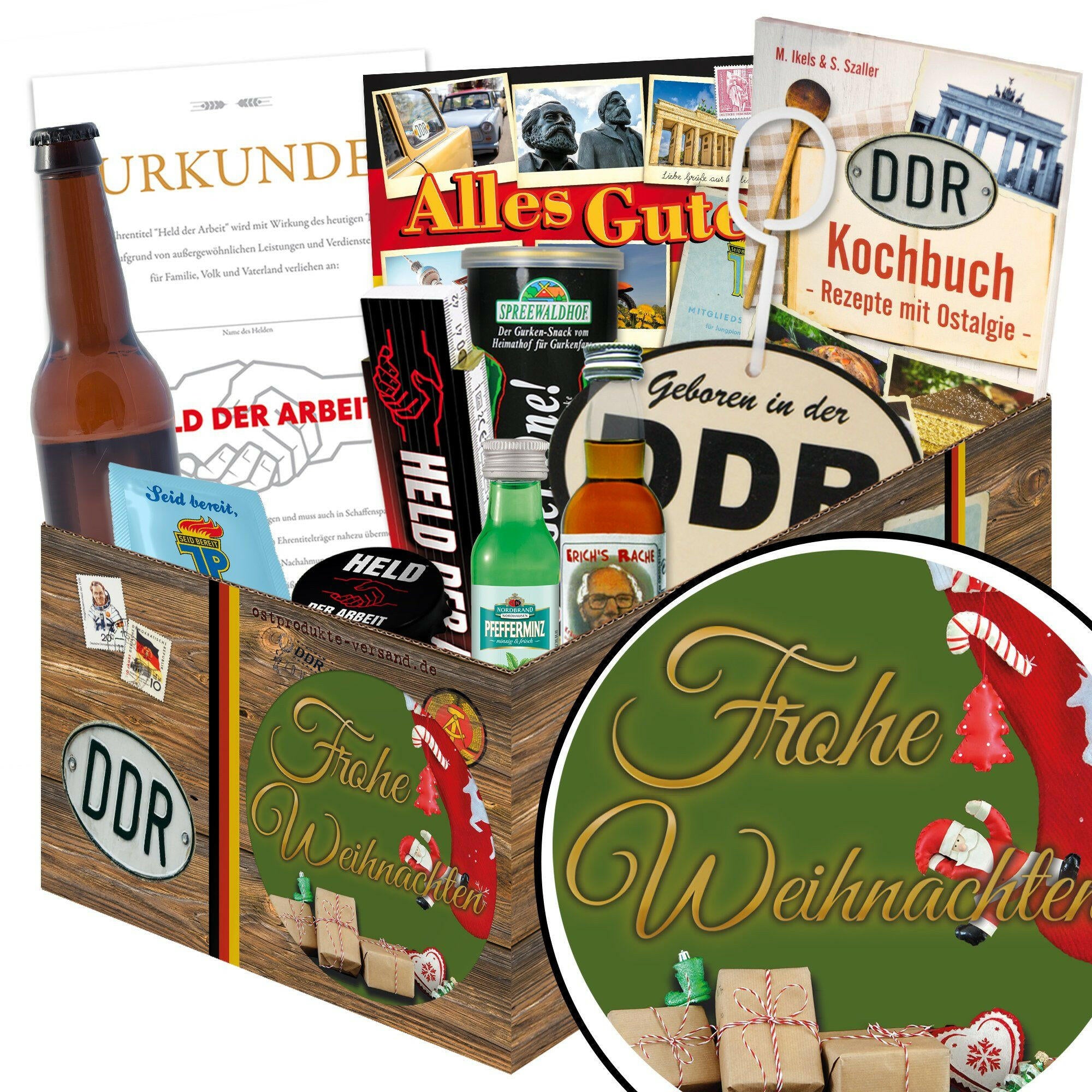 Frohe Weihnachten - Geschenkset Ostpaket "Männer Box" - Ossiladen I Ostprodukte Versand