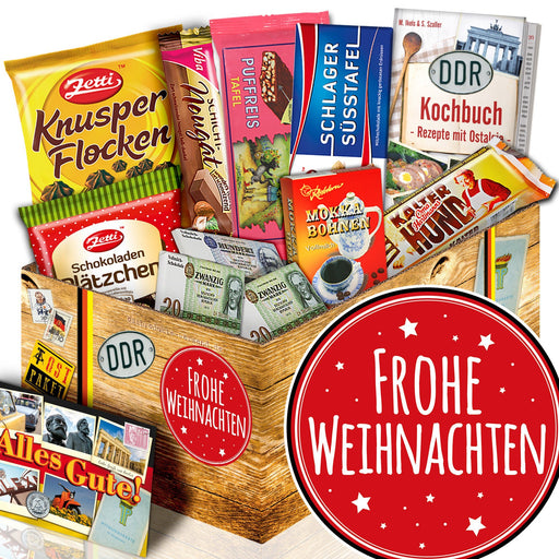 Frohe Weihnachten - Geschenkset Ostpaket "Schokoladenbox M" - Ossiladen I Ostprodukte Versand