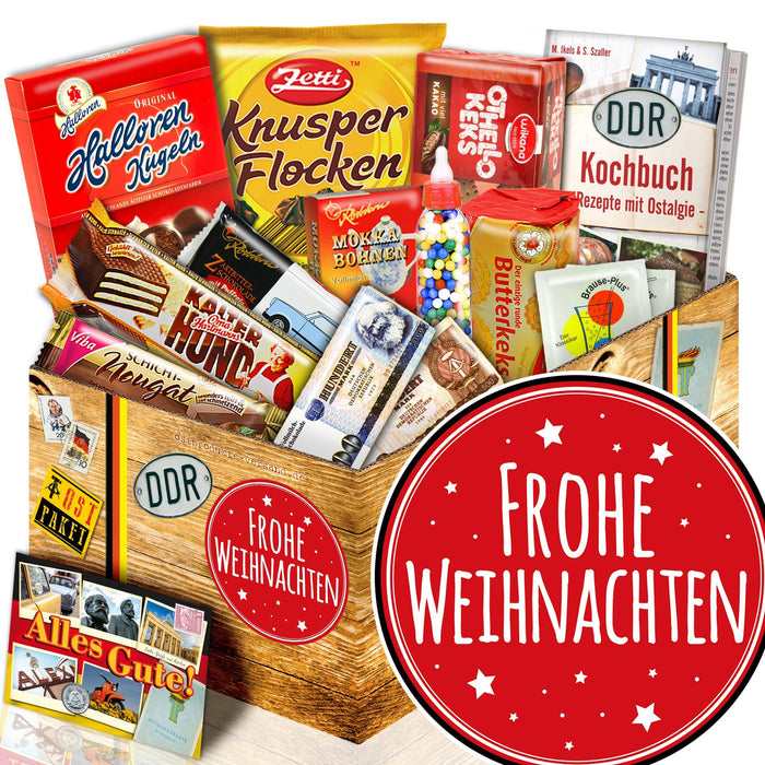 Frohe Weihnachten - Süßigkeiten Set DDR L - Ossiladen I Ostprodukte Versand