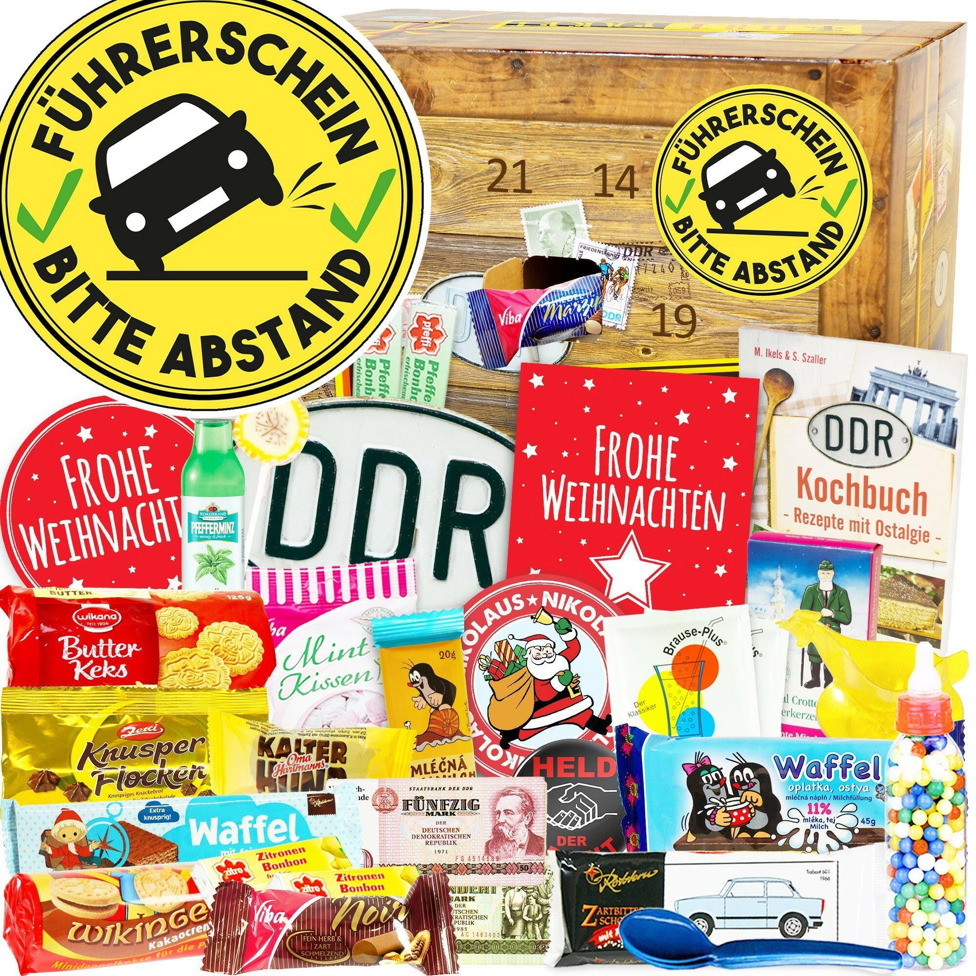 Führerschein bestanden - Bitte Abstand - DDR Adventskalender - Ossiladen I Ostprodukte Versand