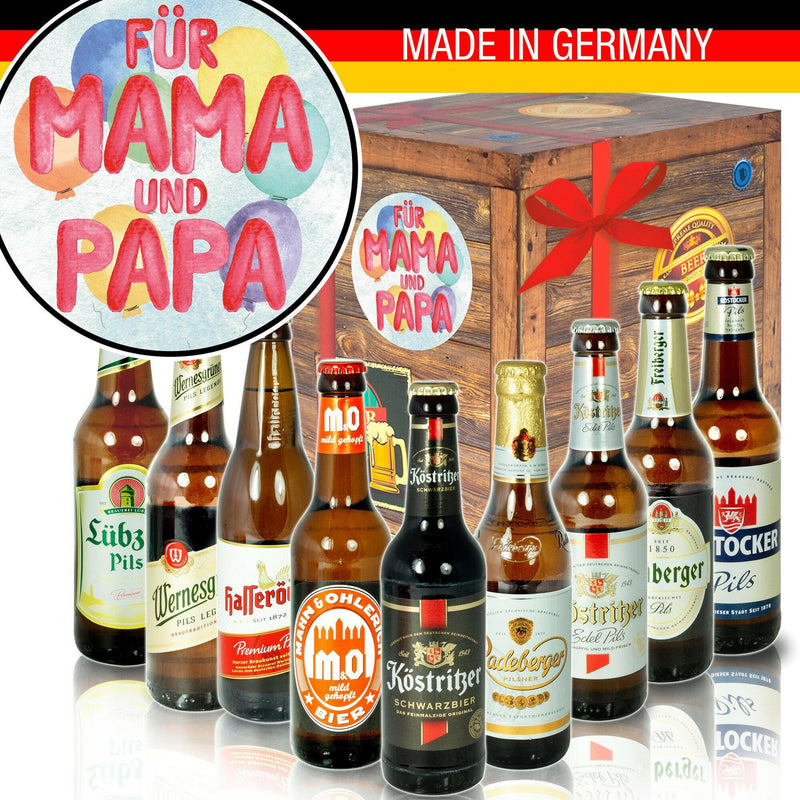 Für Mama & Papa - Geschenkbox "Ostbiere" 9er Set - Ossiladen I Ostprodukte Versand