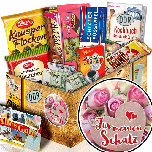 Für meinen Schatz - Geschenkset Ostpaket "Schokoladenbox M" - Ossiladen I Ostprodukte Versand
