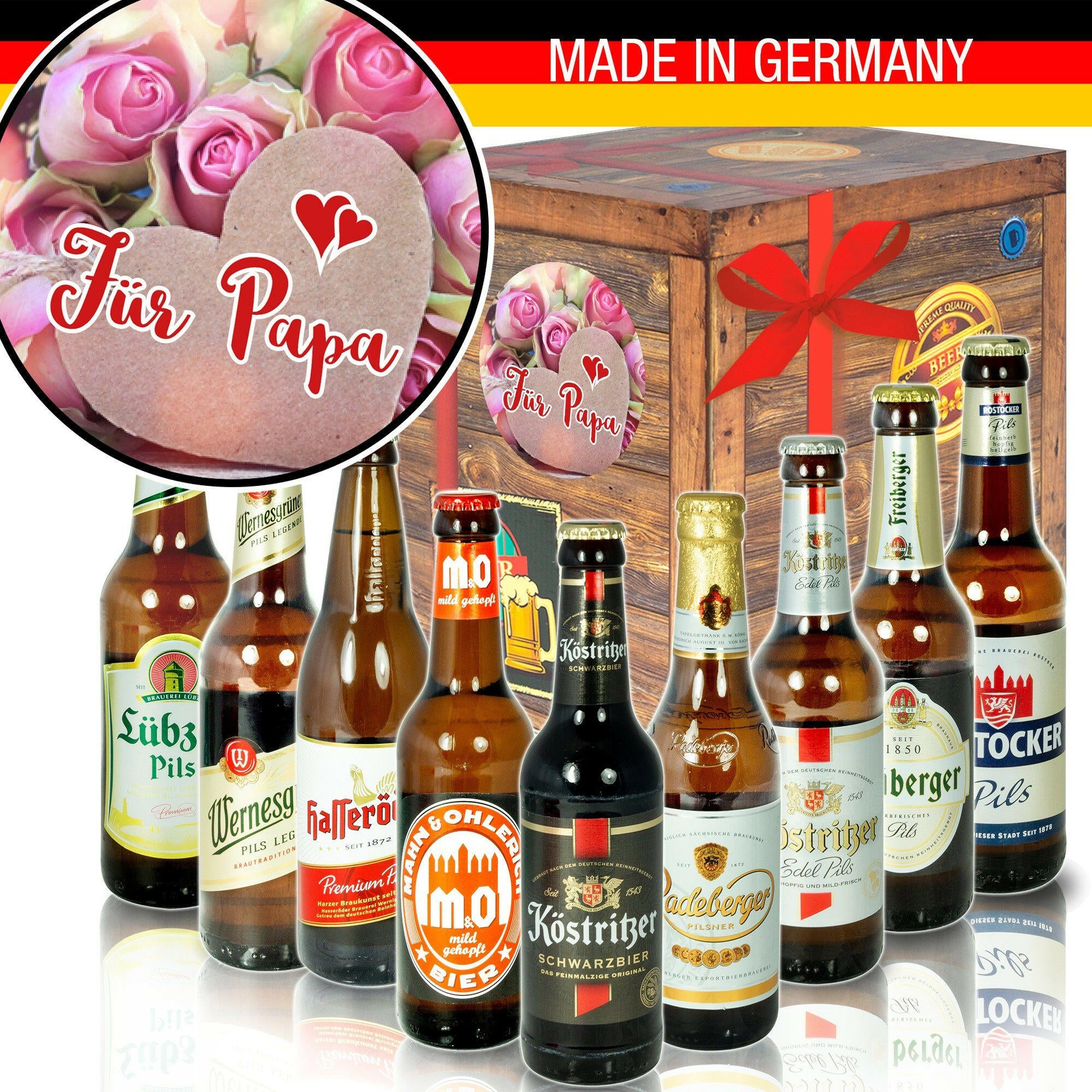 Für Papa - Geschenkbox "Ostbiere" 9er Set - Ossiladen I Ostprodukte Versand