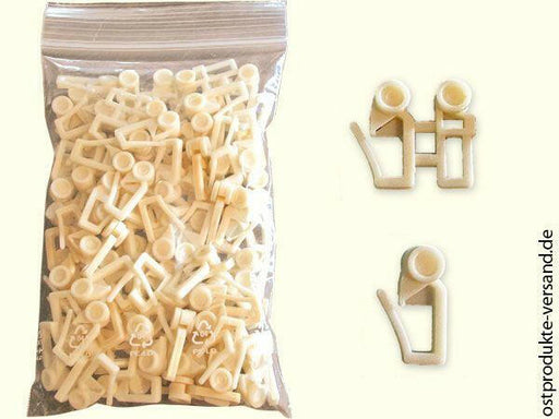 Gardinenhaken mit Röllchen 100 Stück - Ossiladen I Ostprodukte Versand