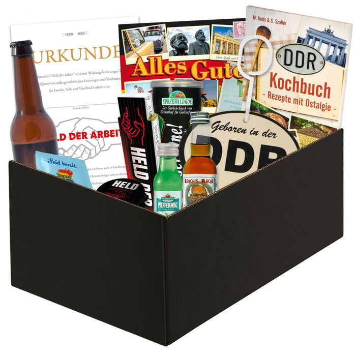 Geschenkset DDR "Männer Box" in schwarzer Geschenkverpackung
