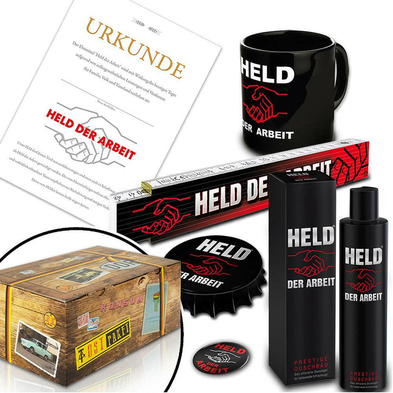 Geschenkset - Held der Arbeit - Ossiladen I Ostprodukte Versand