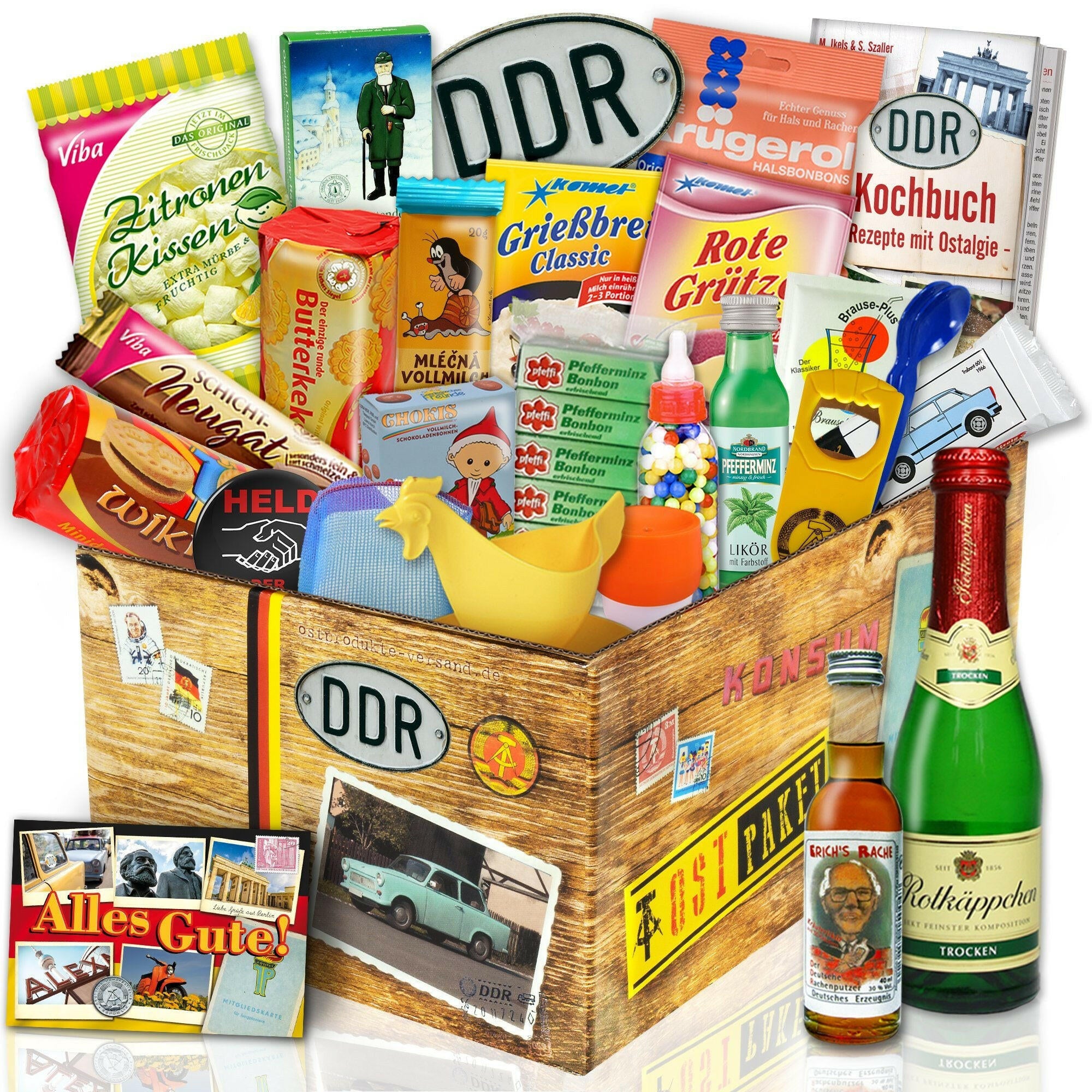 Geschenkset Ostpaket "24x DDR Waren“ - Ossiladen I Ostprodukte Versand