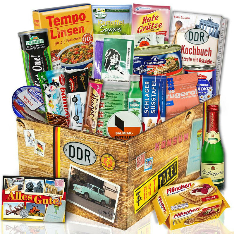 Geschenkset Ostpaket "DDR SPEZIALITÄTEN BOX XXL" - Ossiladen I Ostprodukte Versand