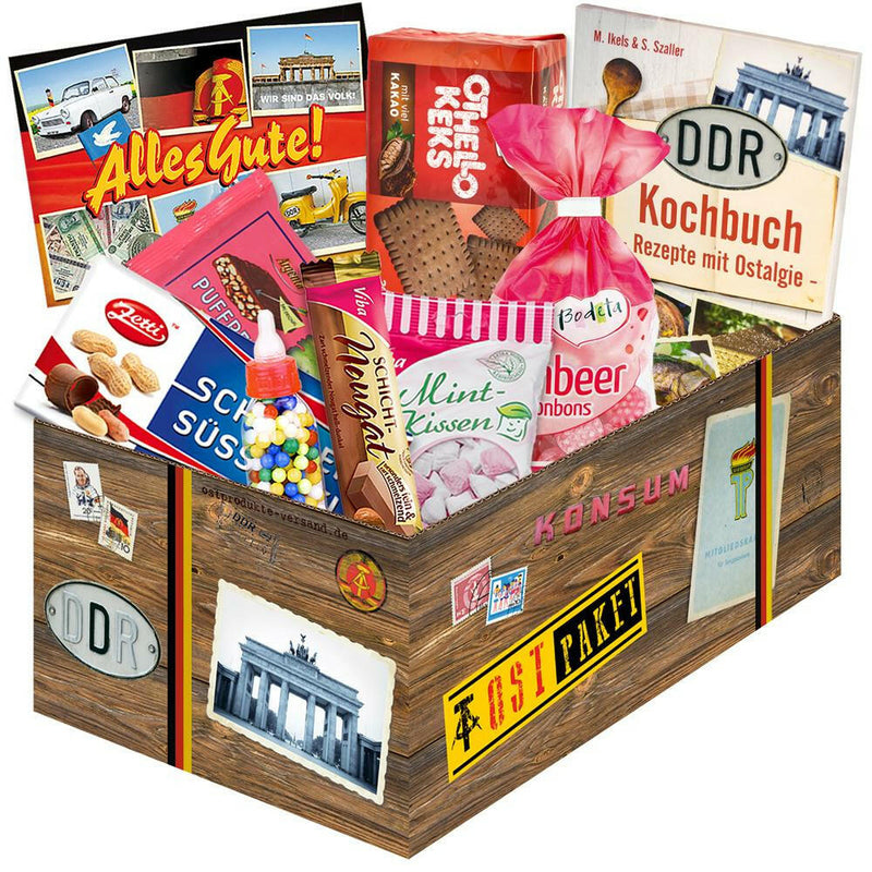Geschenkset Ostpaket "DDR Süßigkeiten Box" - Ossiladen I Ostprodukte Versand