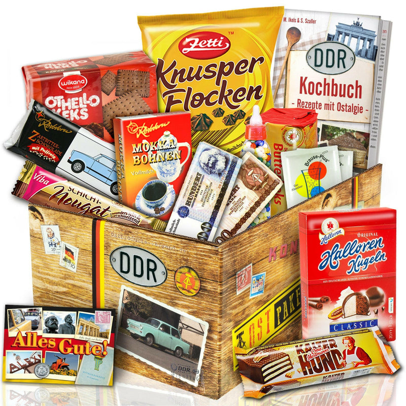 Geschenkset Ostpaket "DDR SÜSSIGKEITEN BOX L" - Ossiladen I Ostprodukte Versand