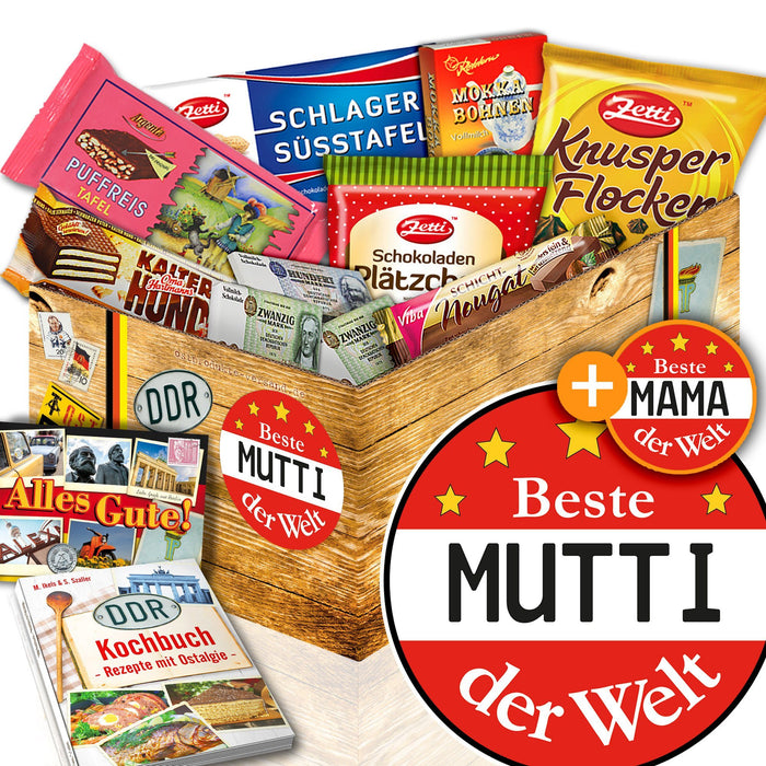 Geschenkset Ostpaket "Schokoladenbox M" - "Beste Mama / Mutti" - Ossiladen I Ostprodukte Versand