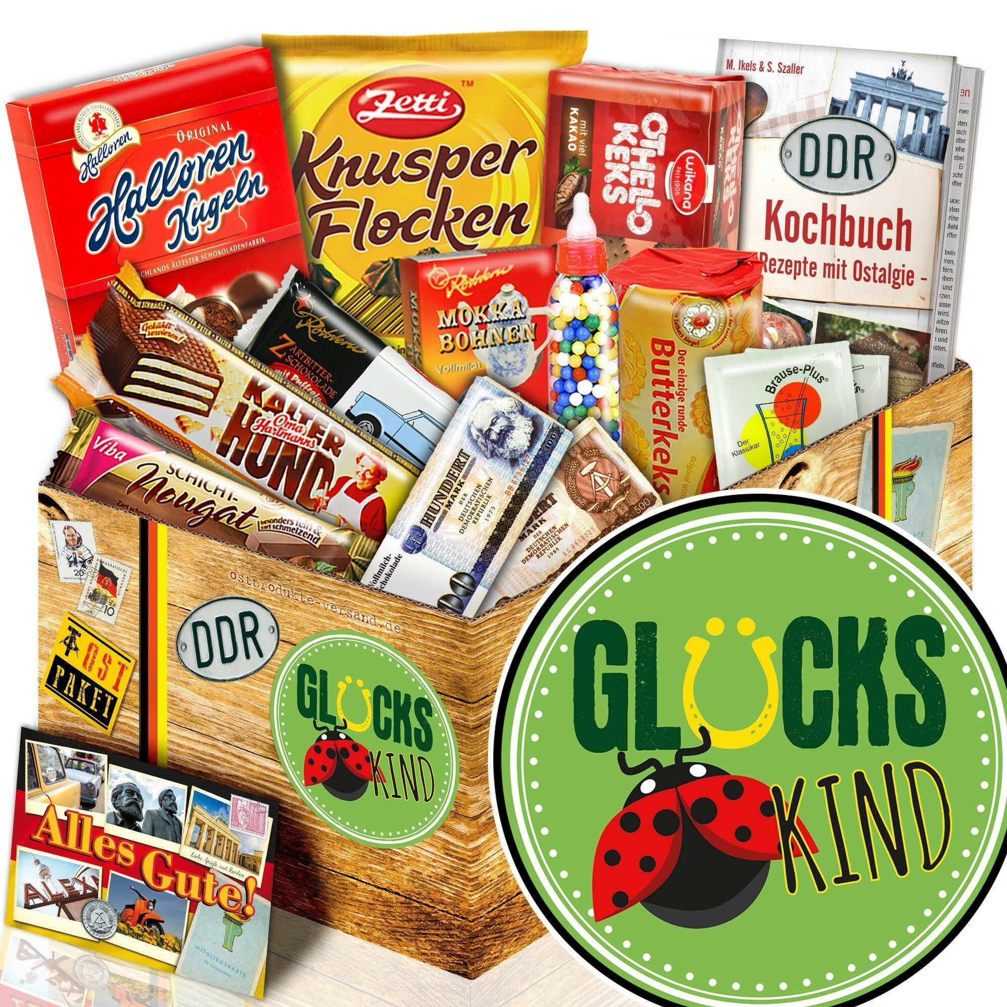 Glückskind - Süßigkeiten Set DDR L - Ossiladen I Ostprodukte Versand