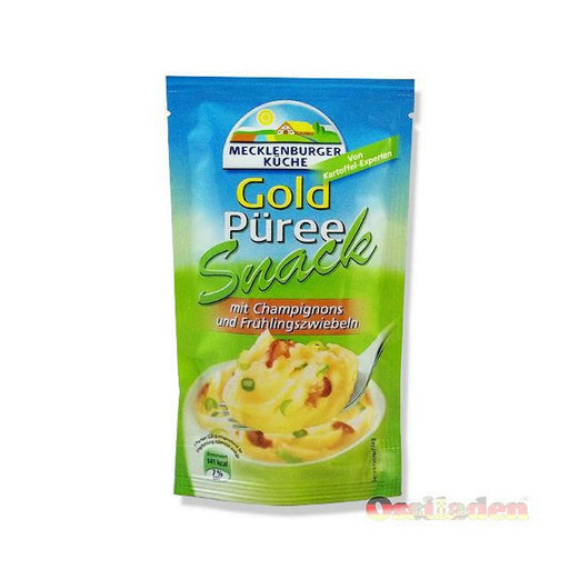 Gold Püree Snack mit Champignons & Frühlingszwiebeln