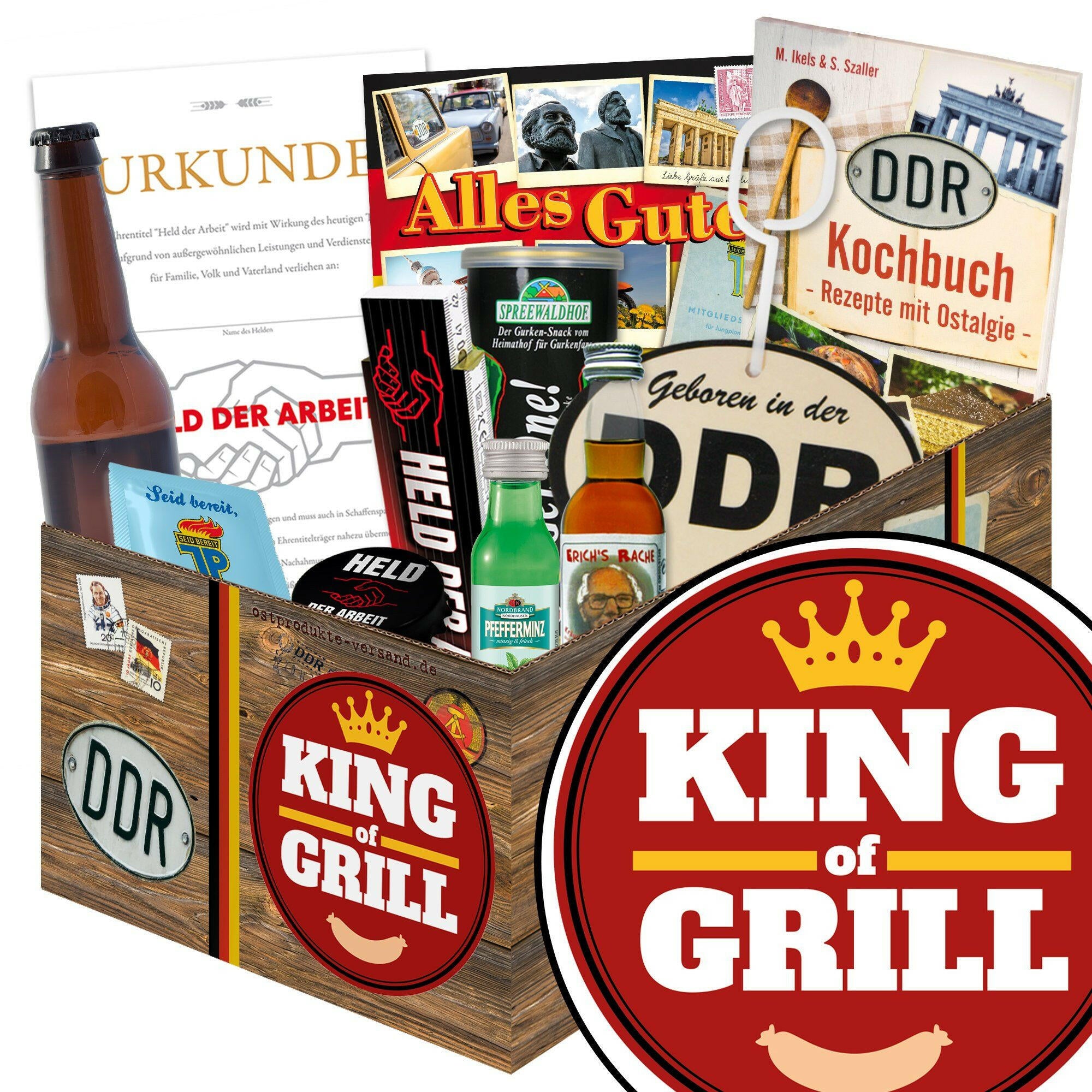Grillmeister - Geschenkset Ostpaket "Männer Box" - Ossiladen I Ostprodukte Versand