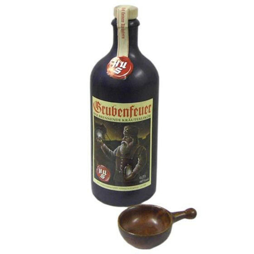 Grubenfeuer 0,7 l - Tonflasche mit 2 Brennpfännchen