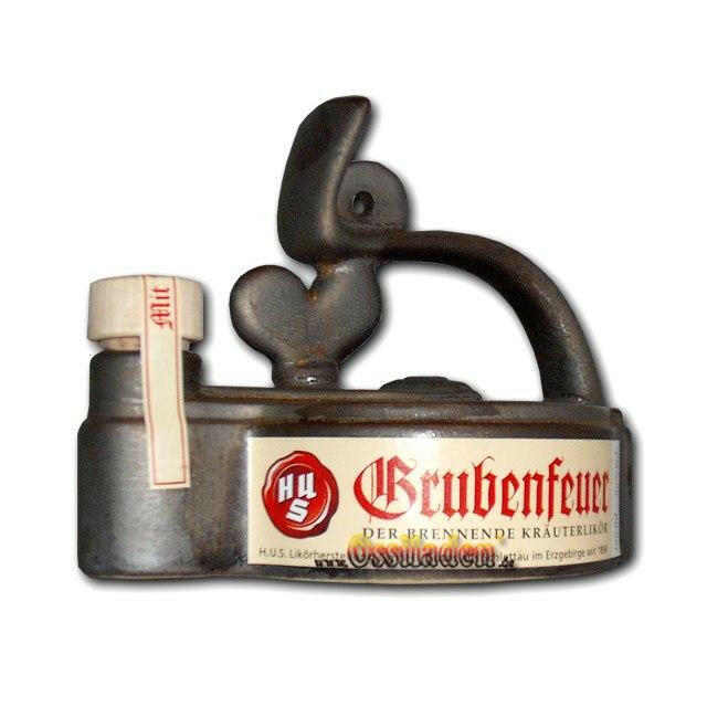 Grubenfeuer in der Grubenlampe