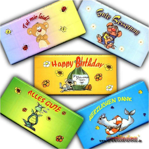 Grußschokoladen (Rotstern)