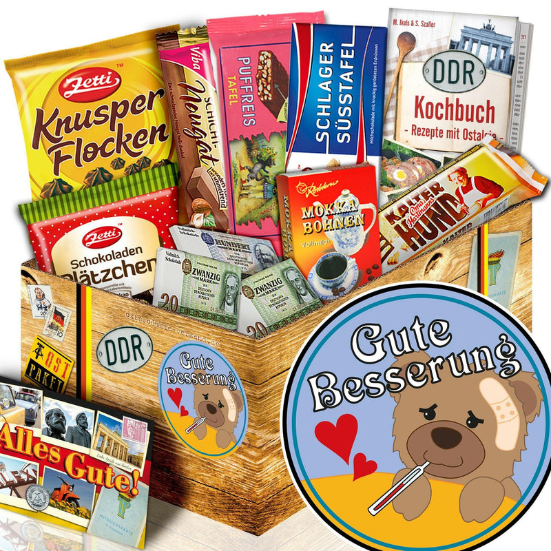 Gute Besserung - Geschenkset Ostpaket "Schokoladenbox M" - Ossiladen I Ostprodukte Versand