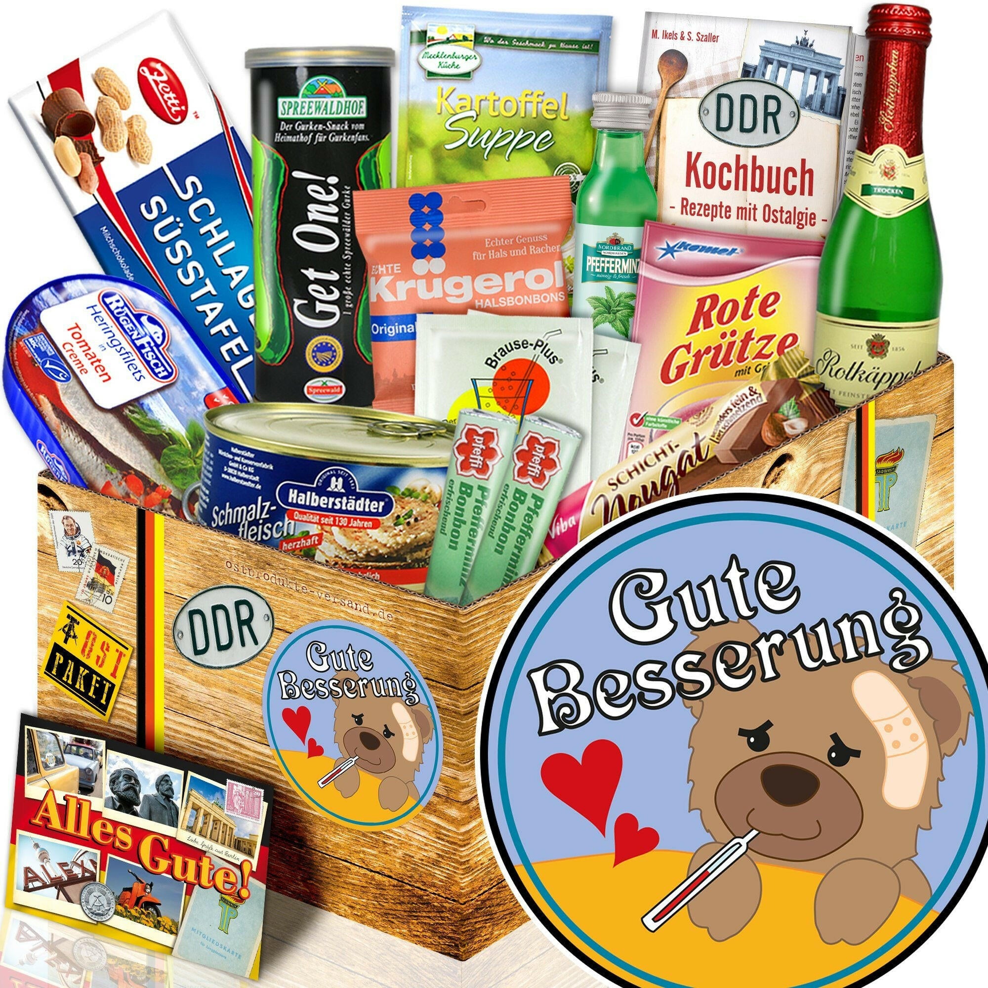 Gute Besserung Spezialitäten Set M - Ossiladen I Ostprodukte Versand