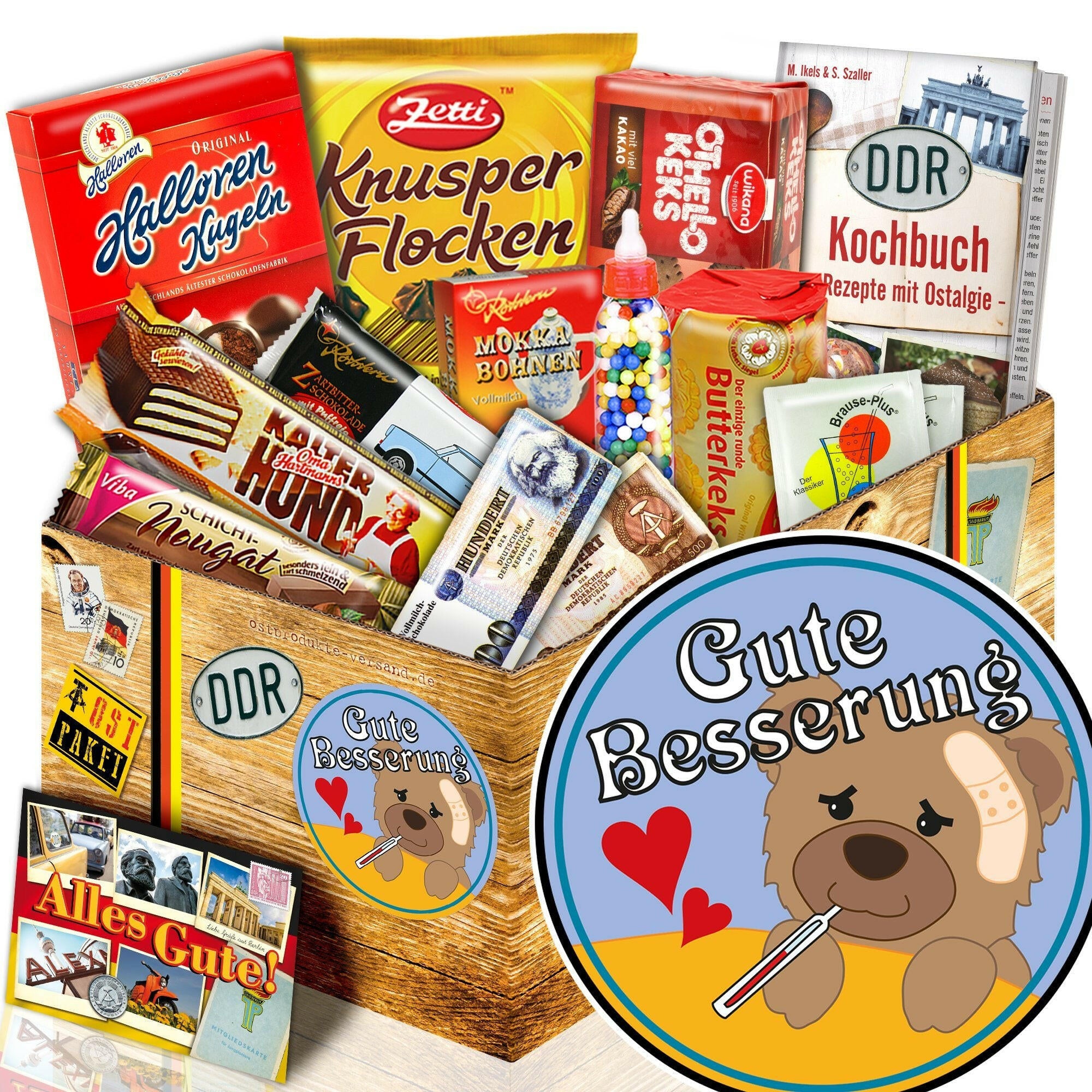 Gute Besserung - Süßigkeiten Set DDR L - Ossiladen I Ostprodukte Versand