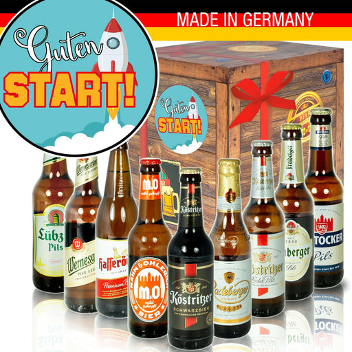 Guten Start - Geschenkbox "Ostbiere" 9er Set - Ossiladen I Ostprodukte Versand