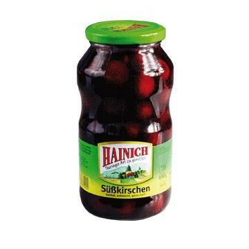 HAINICH Süßkirschen dunkel entsteint, gezuckert 720 ml