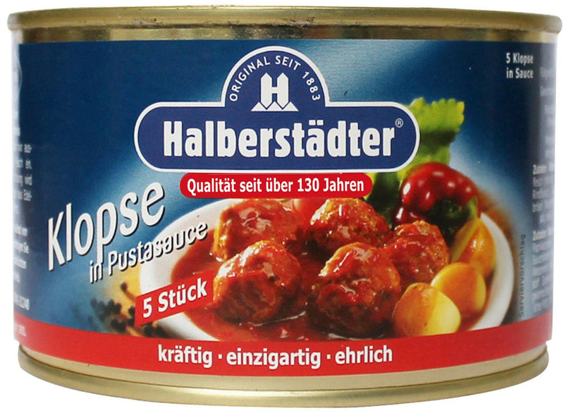 Halberstädter 5 Klopse in Pusztasauce, 400g Dose