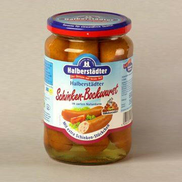 Halberstädter Schinkenbockwurst i.z. Naturd. - 5St Glas