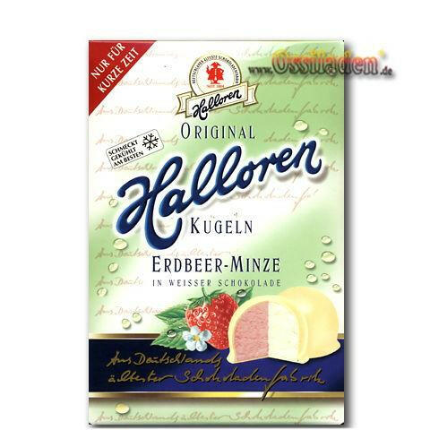 Halloren Kugeln Erdbeere-Minze