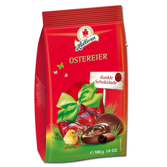 Halloren Ostereier Dunkle Schokolade - Ossiladen I Ostprodukte Versand