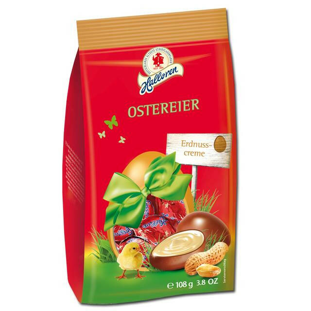 Halloren Ostereier Erdnusscreme
