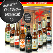 Härrzlisch'n Gliggwunsch - Geschenkbox "Ostbiere" 9er Set - Ossiladen I Ostprodukte Versand