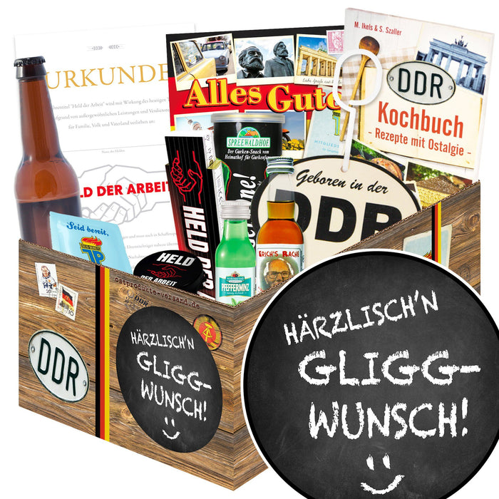 Härrzlisch'n Gliggwunsch - Geschenkset Ostpaket "Männer Box" - Ossiladen I Ostprodukte Versand