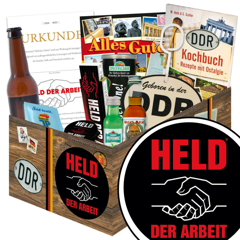 Held der Arbeit - Geschenkset Ostpaket "Männer Box" - Ossiladen I Ostprodukte Versand