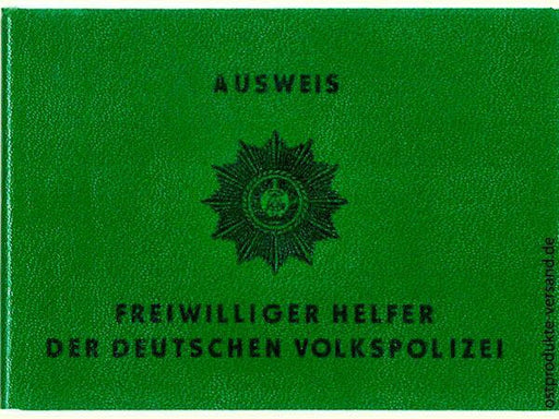 Helfer der Volkspolizei Ausweis DDR - Ossiladen I Ostprodukte Versand