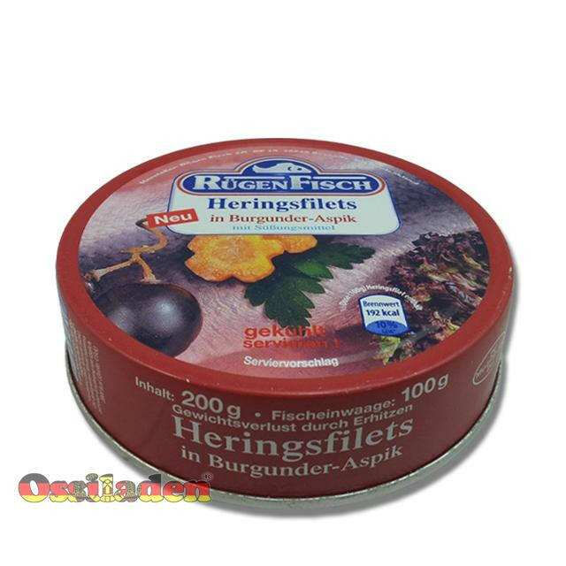 Heringsfilets in Burgunder-Aspik 200g