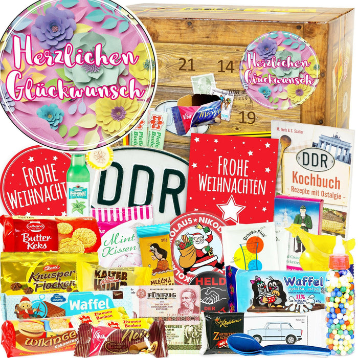 Herzlichen Glückwunsch Blume - DDR Adventskalender - Ossiladen I Ostprodukte Versand