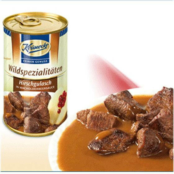Hirschgulasch in Wacholderbeersoße (Keunecke)