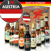 I Love Austria - Geschenkbox "Ostbiere" 9er Set - Ossiladen I Ostprodukte Versand