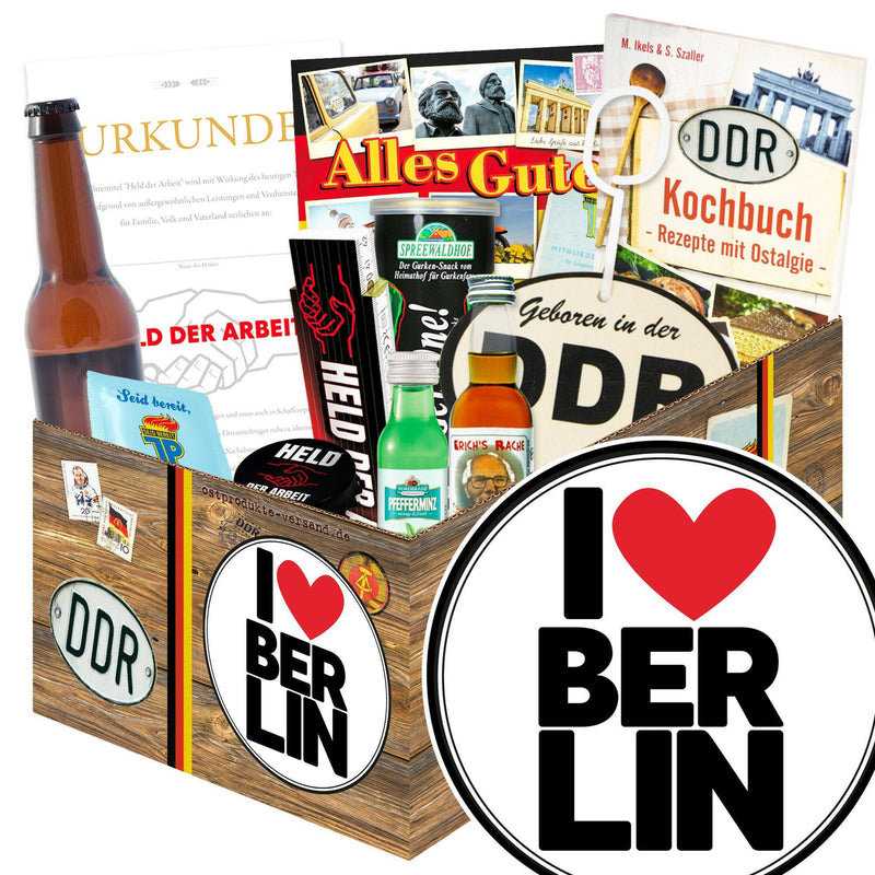 I love Berlin - Geschenkset Ostpaket "Männer Box" - Ossiladen I Ostprodukte Versand