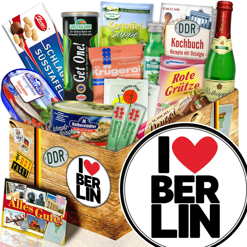 I love Berlin - Spezialitäten Set M - Ossiladen I Ostprodukte Versand