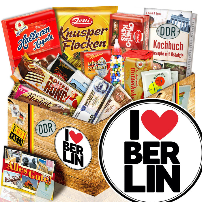 I love Berlin - Süßigkeiten Set DDR L - Ossiladen I Ostprodukte Versand