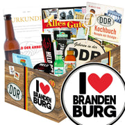 I Love Brandenburg - Geschenkset Ostpaket "Männer Box" - Ossiladen I Ostprodukte Versand